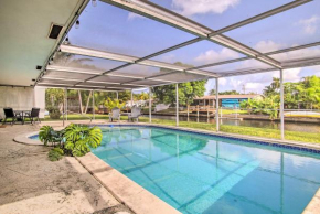 Oakland Park Waterfront Retreat Pool and Lanai